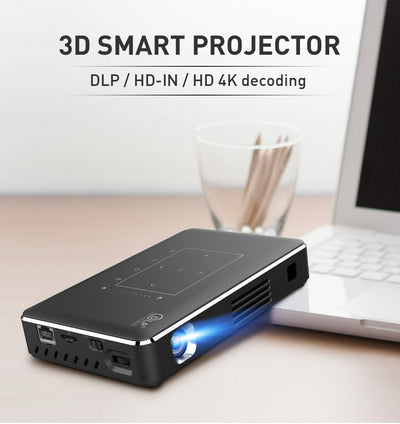 FocusPro™ R200 4K Battery Powered DLP Mini Portable Projector